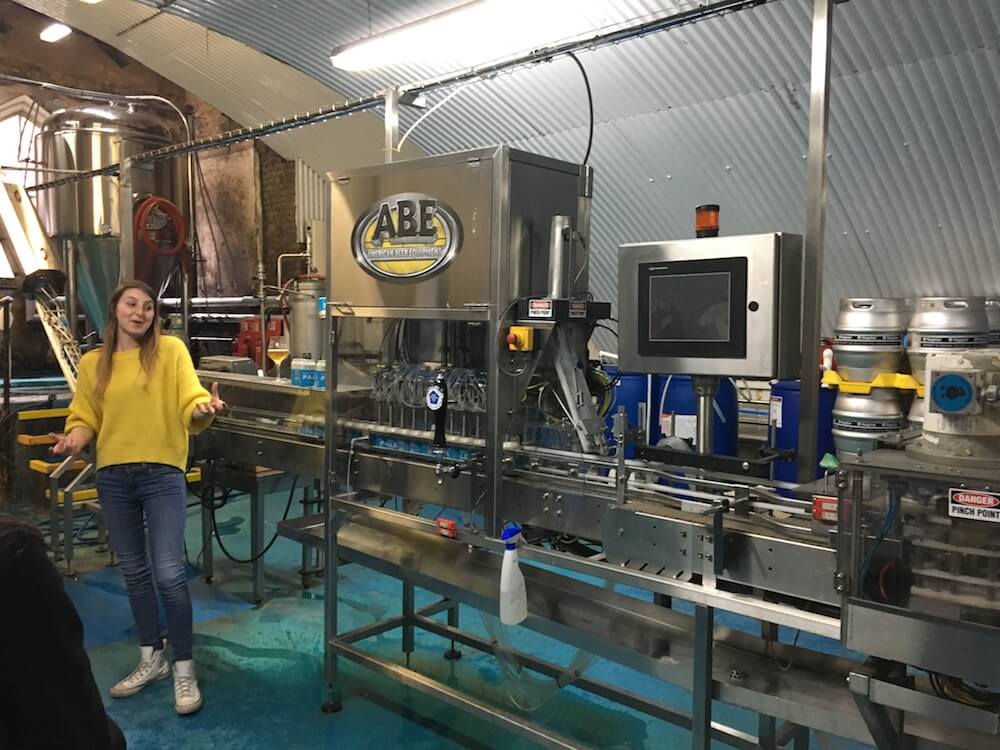 Five Points' Alix gets excited by the canning machine