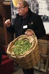 Showing some dried hops used in beer production