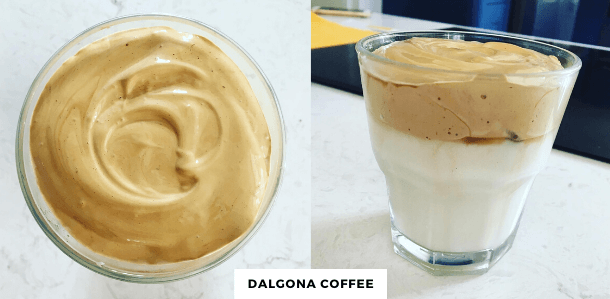 Dalgona Coffee Creation